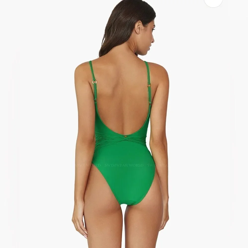 PQ Swim Beaded Brynn One Piece Seaweed